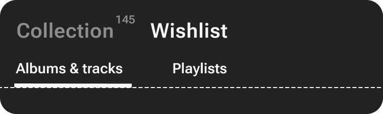 Collection Menu - Wishlist Screenshot